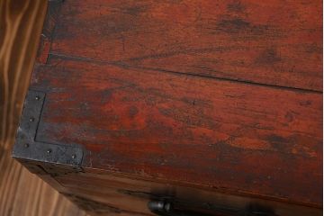 アンティーク家具　和製アンティーク　古い木の味わい深い時代箪笥ローボード(1)