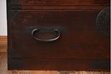 アンティーク家具　和製アンティーク　古い木の味わい深い時代箪笥ローボード(1)