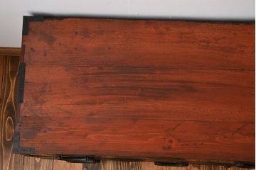 アンティーク家具　和製アンティーク　古い木の味わい深い時代箪笥ローボード(2)