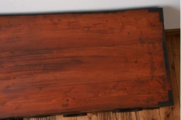 アンティーク家具　和製アンティーク　古い木の味わい深い時代箪笥ローボード(2)
