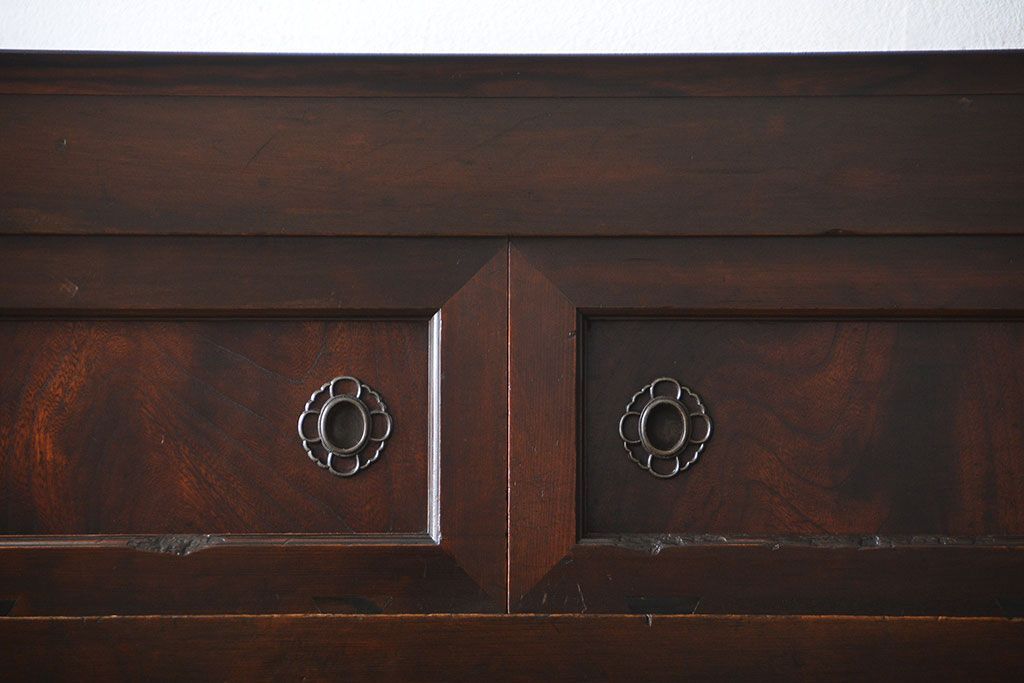 アンティーク家具　古民具・骨董　2段重ねアンティーク五尺水屋箪笥