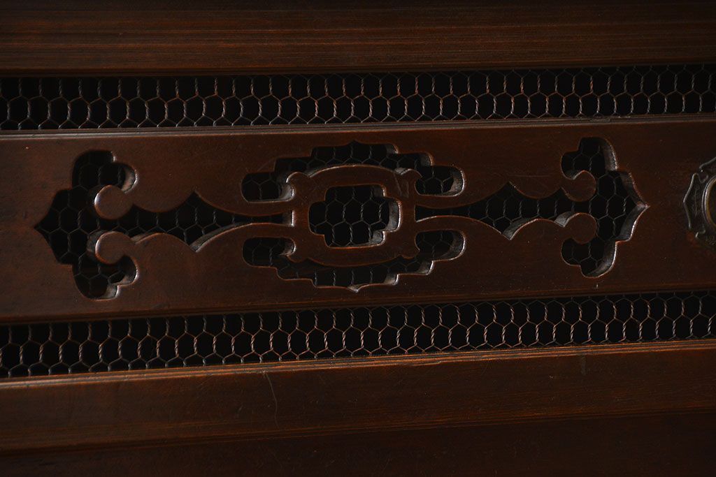 アンティーク家具　古民具・骨董　2段重ねアンティーク五尺水屋箪笥