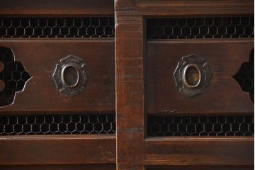 アンティーク家具　古民具・骨董　2段重ねアンティーク五尺水屋箪笥