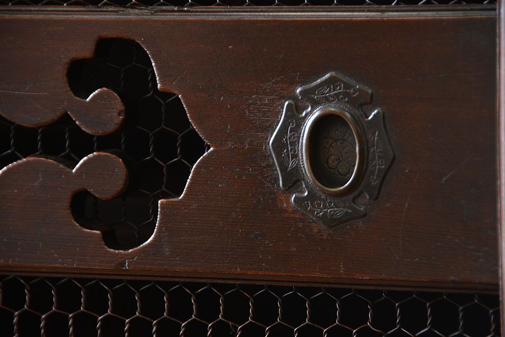 アンティーク家具　古民具・骨董　2段重ねアンティーク五尺水屋箪笥