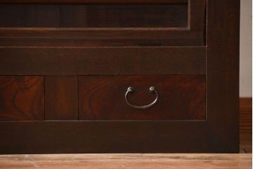 アンティーク家具　古民具・骨董　2段重ねアンティーク五尺水屋箪笥