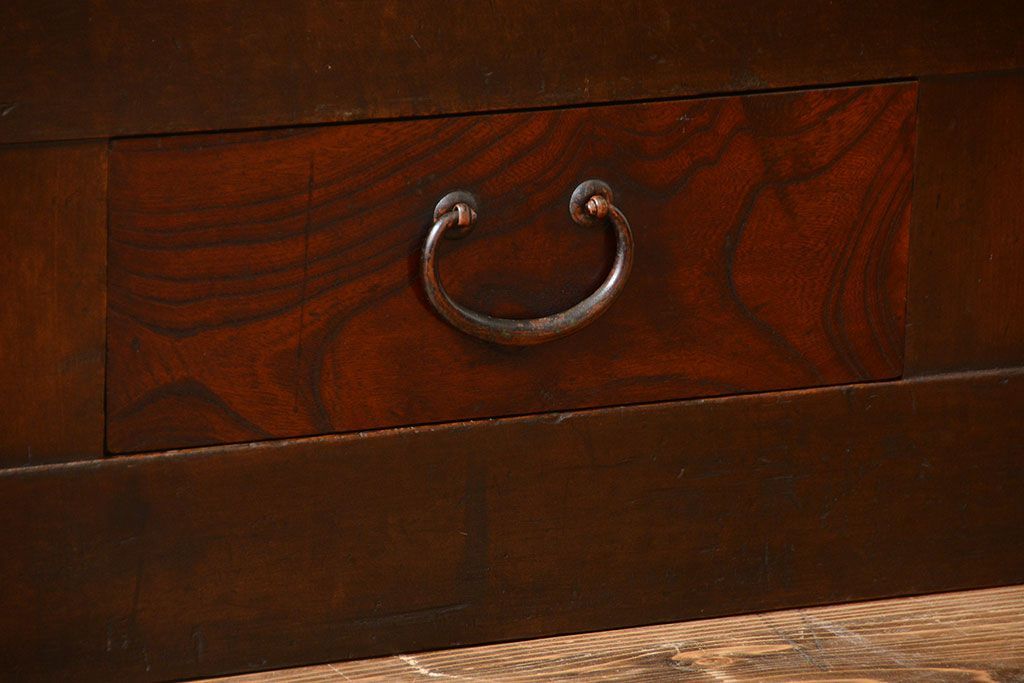 アンティーク家具　古民具・骨董　2段重ねアンティーク五尺水屋箪笥