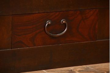 アンティーク家具　古民具・骨董　2段重ねアンティーク五尺水屋箪笥