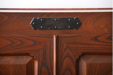 中古　民芸家具　欅材!重量感のある高級車箪笥