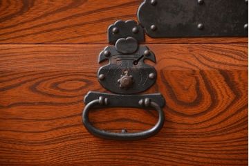 中古　民芸家具　欅材!重量感のある高級車箪笥