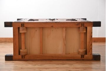 中古　民芸家具　欅材!重量感のある高級車箪笥