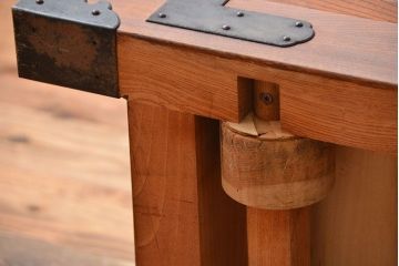 中古　民芸家具　欅材!重量感のある高級車箪笥