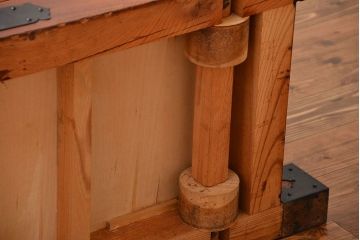 中古　民芸家具　欅材!重量感のある高級車箪笥