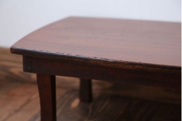 アンティーク家具　和製アンティーク　とても小さな古い木製の変わり型ちゃぶ台