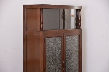 レトロ家具　昭和レトロ　おしゃれな古い木製のアンティーク本箱