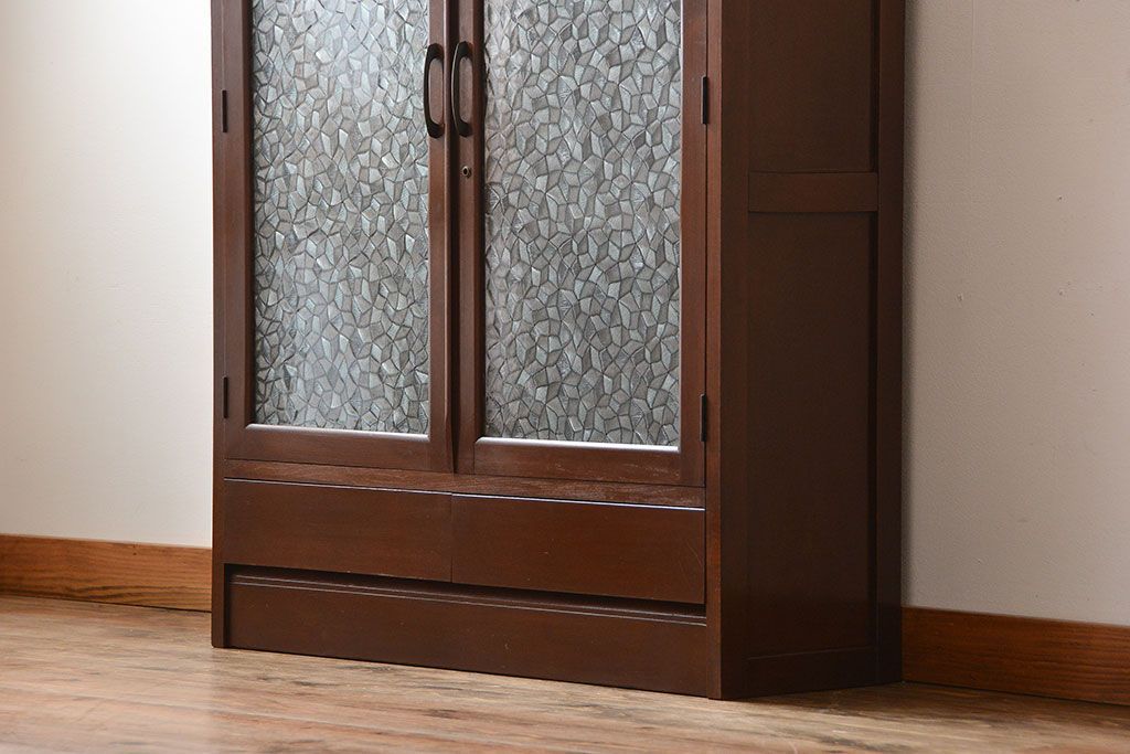 レトロ家具　昭和レトロ　おしゃれな古い木製のアンティーク本箱