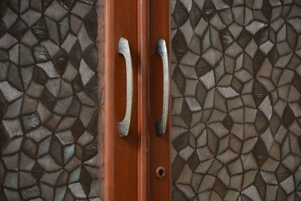 レトロ家具　昭和レトロ　おしゃれな古い木製のアンティーク本箱