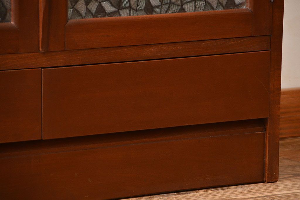 レトロ家具　昭和レトロ　おしゃれな古い木製のアンティーク本箱