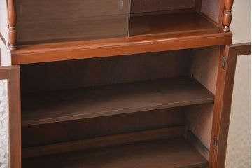 レトロ家具　昭和レトロ　おしゃれな古い木製のアンティーク本箱