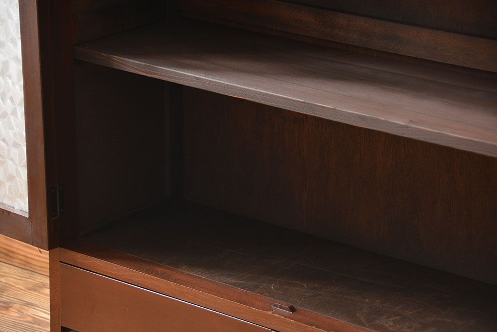 レトロ家具　昭和レトロ　おしゃれな古い木製のアンティーク本箱