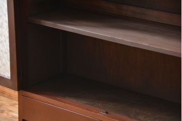 レトロ家具　昭和レトロ　おしゃれな古い木製のアンティーク本箱