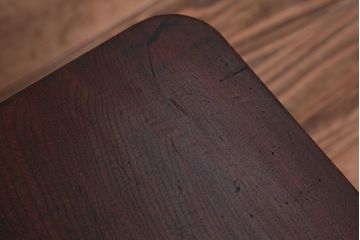 レトロ家具　昭和レトロ　古い木製のアンティーク角ちゃぶ台