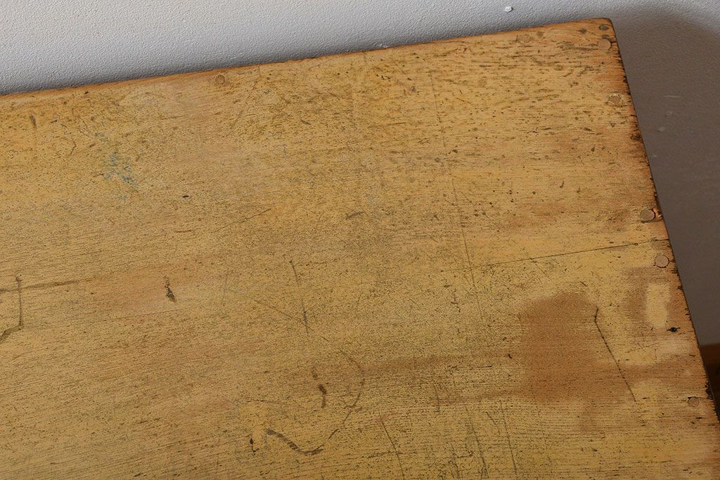 レトロ家具　昭和レトロ　ネームプレート付き!古い文房具店の木製引き出し