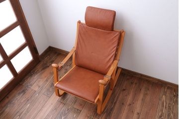中古　カンディハウス　SORI　折り畳み式ロッキングチェア(定価約16万円)