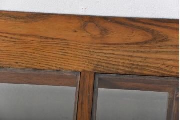 レトロ家具　昭和レトロ　引き出し付き!古い木製の上質なガラスケース(ショーケース)