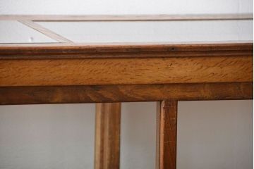 レトロ家具　昭和レトロ　引き出し付き!古い木製の上質なガラスケース(ショーケース)