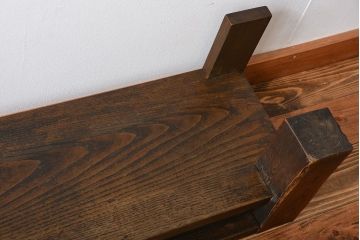 アンティーク家具　古民具・骨董　古い栗材のアンティーク置き床