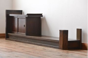 アンティーク家具　古民具・骨董　古い栗材のアンティーク置き床