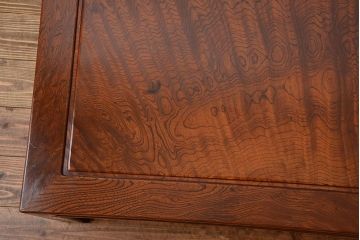 アンティーク家具　古民具・骨董　欅材の玉杢が美しい高級座卓