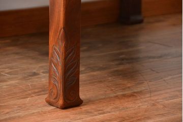 アンティーク家具　古民具・骨董　欅材の玉杢が美しい高級座卓