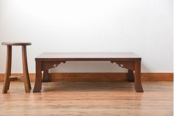 アンティーク家具　和製アンティーク　古い欅材の上品な座卓