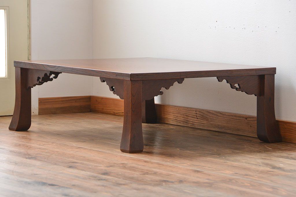 アンティーク家具　和製アンティーク　古い欅材の上品な座卓