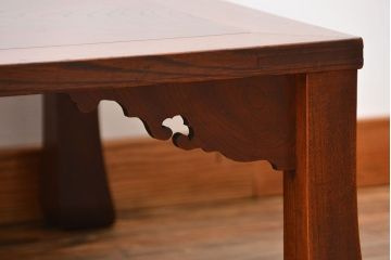 アンティーク家具　和製アンティーク　古い欅材の上品な座卓