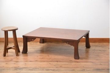 アンティーク家具　和製アンティーク　古い欅材の上品な座卓