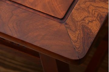 アンティーク雑貨　古民具・骨董　龍の彫刻が美しい古い欅材のサイドテーブル