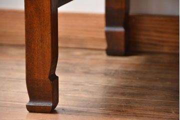 レトロ家具　昭和レトロ　古い木の正方形角ちゃぶ台