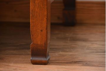 レトロ家具　昭和レトロ　古い木の正方形角ちゃぶ台