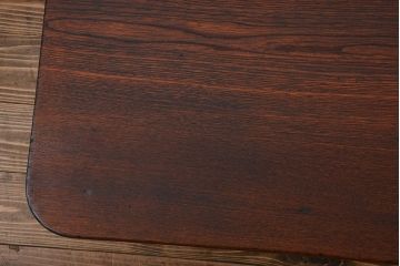 レトロ家具　昭和レトロ　古い木の長方形角ちゃぶ台