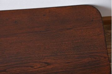 レトロ家具　昭和レトロ　古い木の長方形角ちゃぶ台