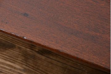 レトロ家具　昭和レトロ　古い木の長方形角ちゃぶ台