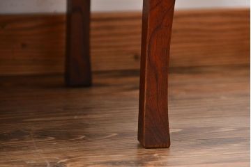 レトロ家具　昭和レトロ　古い木の長方形角ちゃぶ台