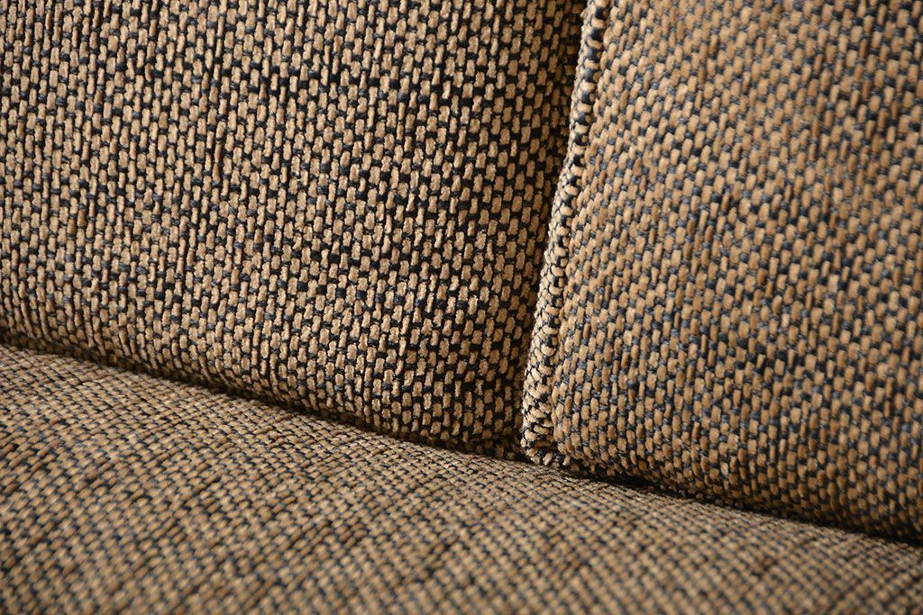 アンティーク家具　アンティーク　シンプルでおしゃれな木製フレームの3人掛けソファ