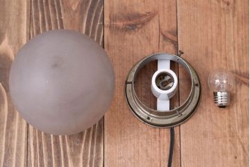 アンティーク　シンプルでおしゃれな球型壁掛け天井照明(2)