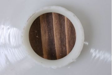 和製アンティーク　昭和レトロな白いガラス平笠照明2個セット(1)