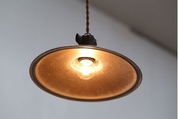 アンティーク　ジャンクスタイル!アルミシェード天井照明