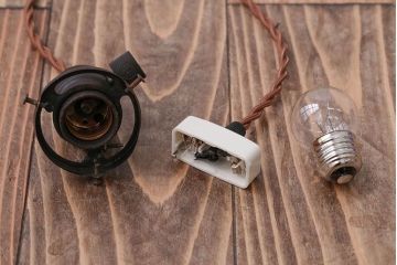 アンティーク　ジャンクスタイル!アルミシェード天井照明