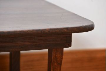レトロ家具　昭和レトロ　脚折り畳み式!古い木製のアンティーク角ちゃぶ台